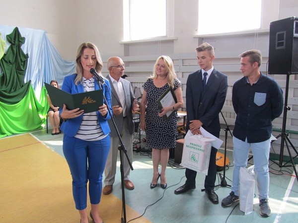 foto: Ideę Konkursu oraz jego przebieg i laureatów przestawiła Pani Mariola Kołakowska, Kierownik Placówki Terenowej Kasy Rolniczego Ubezpieczenia Społecznego w Ciechanowie