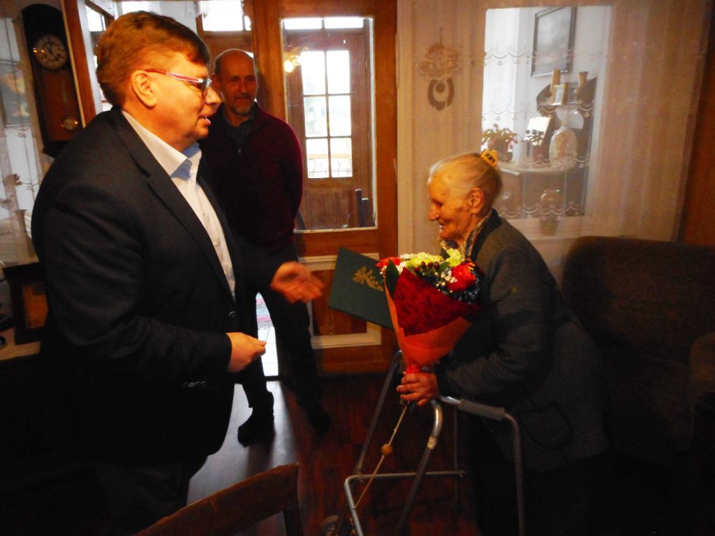 Pani Zofia Stola pobierająca emeryturę z KRUS osiągnęła wiek 100 lat życia