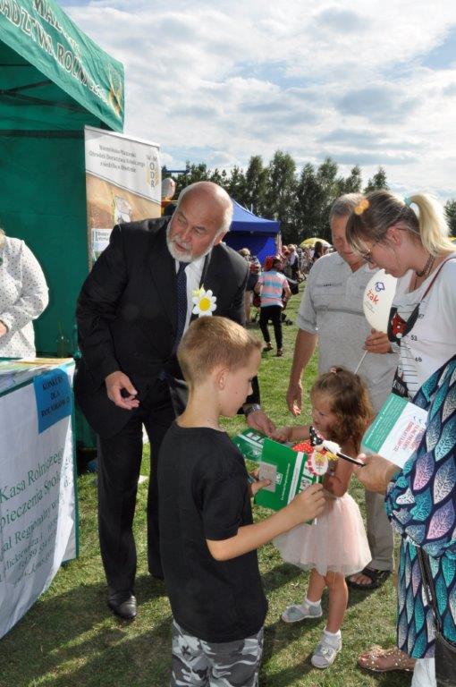 Dużym zainteresowaniem cieszył się konkurs przeznaczony dla dzieci odwiedzających stoisko KRUS-u