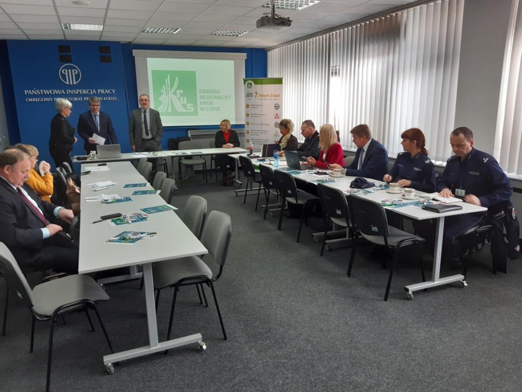 Posiedzenie Wojewódzkiej Komisji ds. BHP w Rolnictwie w Łodzi 