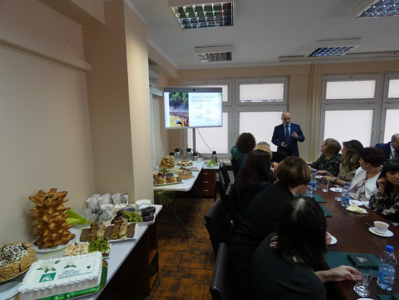 Prezentacja multimedialna dotycząca funkcjonowania Oddziału regionalnego KRUS w Białymstoku na przestrzeni 30 lat