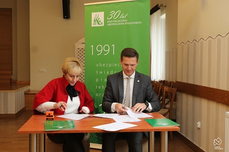 Podpisanie porozumienia o współpracy pomiędzy Oddziałem Regionalnym KRUS w Częstochowie  a Samorządami z Powiatu Pszczyńskiego